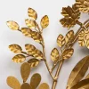 Gold Finish Recycled Metal Leaf Wreath