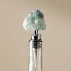 Green Fluorite Wine Stopper