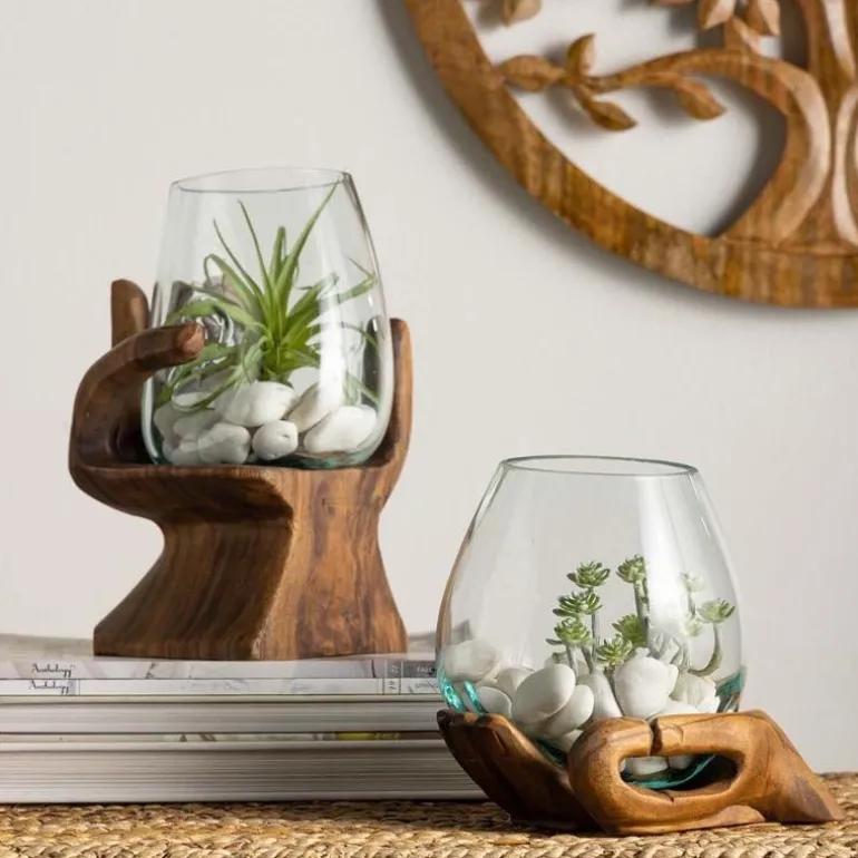 Gyan Carved Hand Vase
