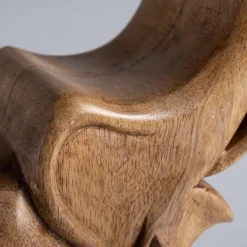 Hand-Carved Wooden Elephant Wine Bottle Display