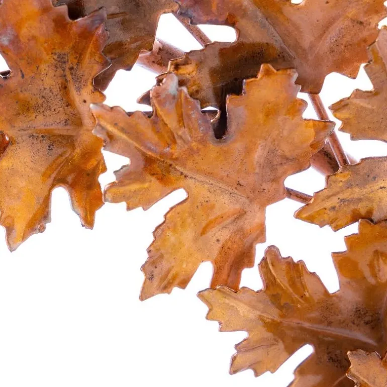 Handcrafted Autumnal Metal Leaf Wreath