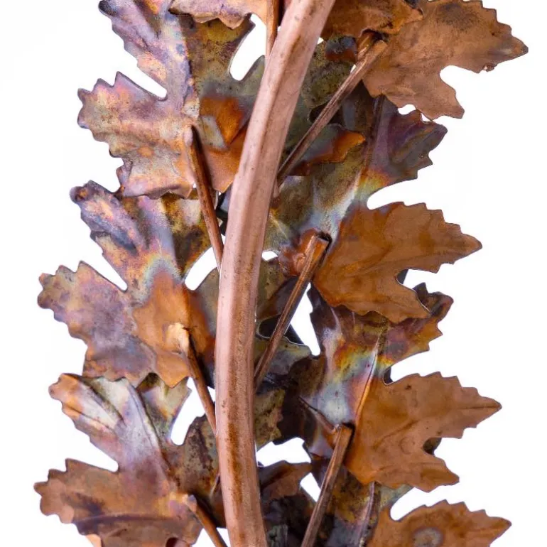Handcrafted Autumnal Metal Leaf Wreath