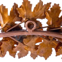 Handcrafted Autumnal Metal Leaf Wreath