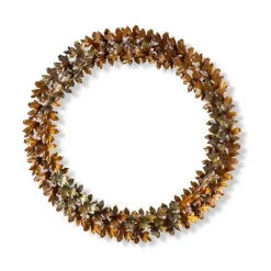 Handcrafted Autumnal Metal Leaf Wreath