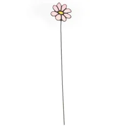 Handcrafted Stained Glass Flower Stakes - Birth Month - October