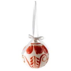 Handcrafted Talavera Ceramic Ornaments, Set of 2