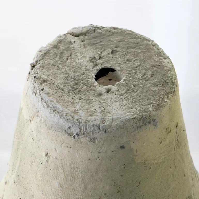 Handcrafted White Stone Terracotta Planters, Set of 5