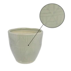 Ice Blue Lucie Ceramic Cachepot