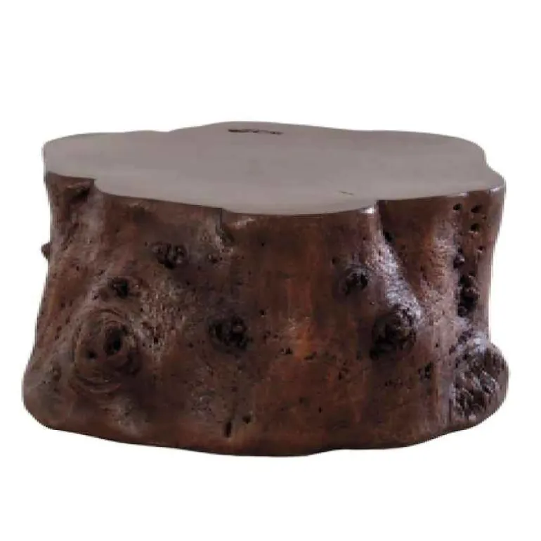 Indoor/ Outdoor Cast Log Coffee Table (bronze)