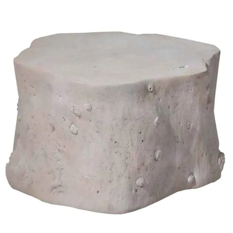 Indoor/ Outdoor Cast Log Coffee Table (stone)