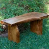 Indoor/Outdoor Live Edge Teak Bench