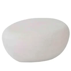 Indoor/ Outdoor River Stone Cast Coffee Table, Large (stone)
