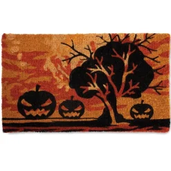 Jack-O-Lantern Trio Coir Mat