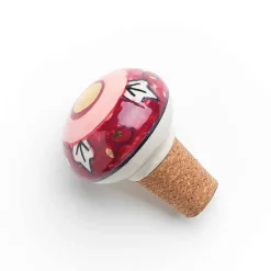 Jalini Wine Bottle Cork Stoppers, Assorted Colors, Set of 3