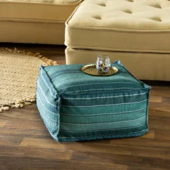 Lagoon Blue Pouf