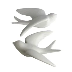 Large Ceramic Sparrows, Set of 2