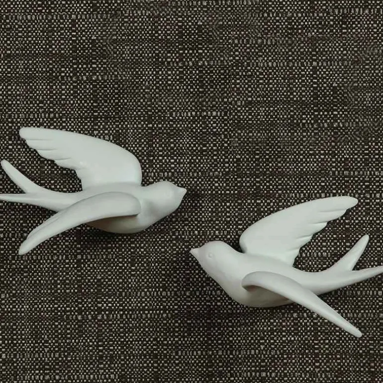 Large Ceramic Sparrows, Set of 2