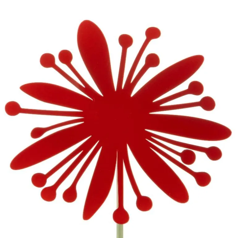 Laser-Cut Metal Wildflower Garden Stakes, Set of 5
