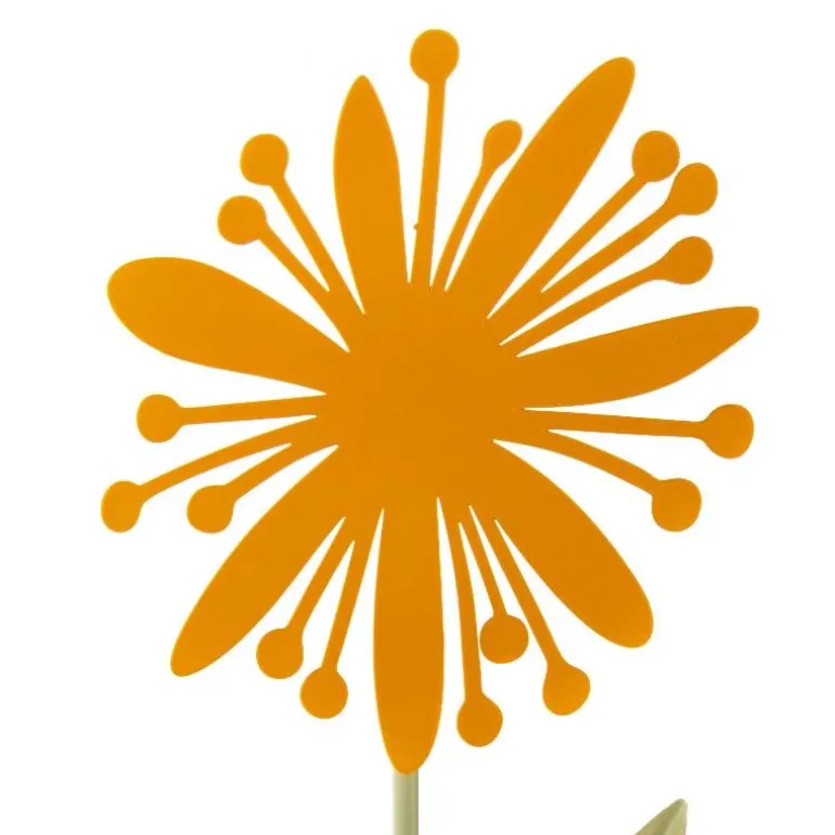 Laser-Cut Metal Wildflower Garden Stakes, Set of 5