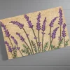 Lavender Blooms Natural Coir Doormat