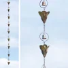 Lily Flower Flamed Copper Rain Chain
