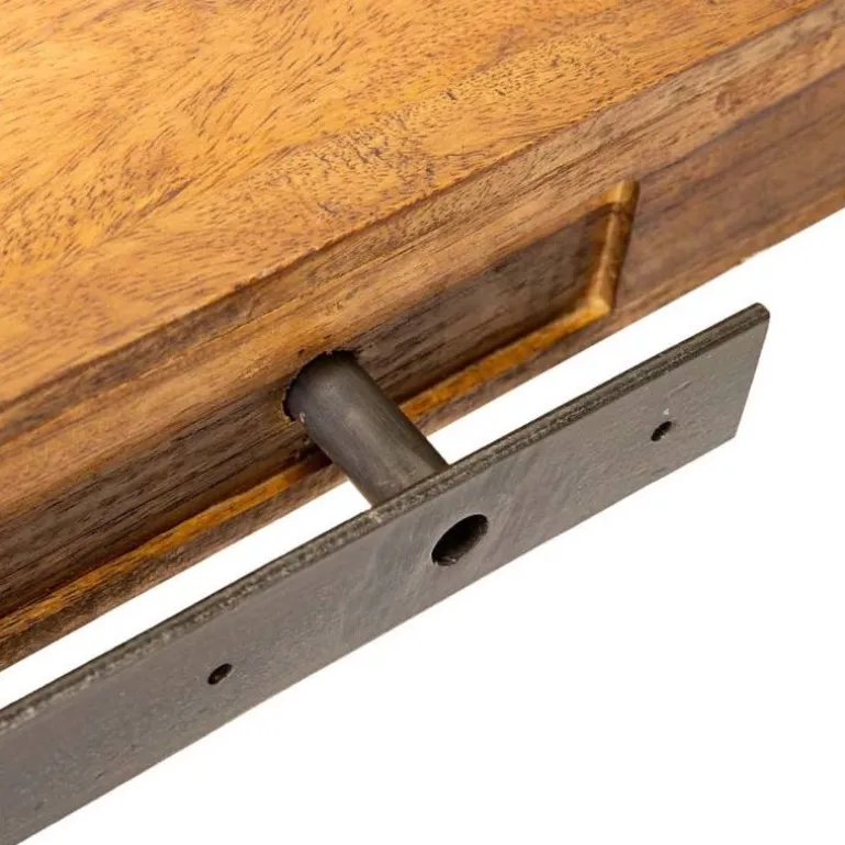 Live-Edge Mango Wood Floating Shelf, 24"L x 10"W