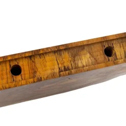 Live Edge Teak Floating Shelves, Set of 3