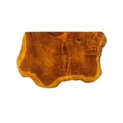 Live Edge Teak Floating Shelves, Set of 3