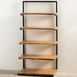 Live Edge 5-Tiered Floor Rack