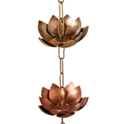 Lotus Metal Rain Chain (72