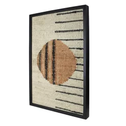 Mana Woven Wall Art, Circle Next To Lines