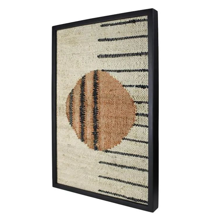 Mana Woven Wall Art, Circle Next To Lines