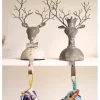 Metal Deer Stocking Holders, Set of 2