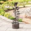 Metal Tiered Cascading Flower Fountain