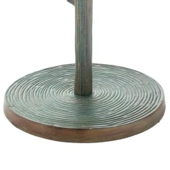 Metal Tree Branch-Inspired Coat Rack with Patina Finish