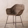 Mid-Century Rattan Woven Chair