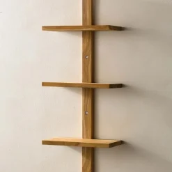 Mini Teak Wall Shelf