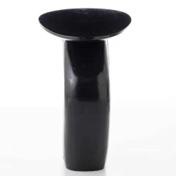 Modern Black Pebble Side Table