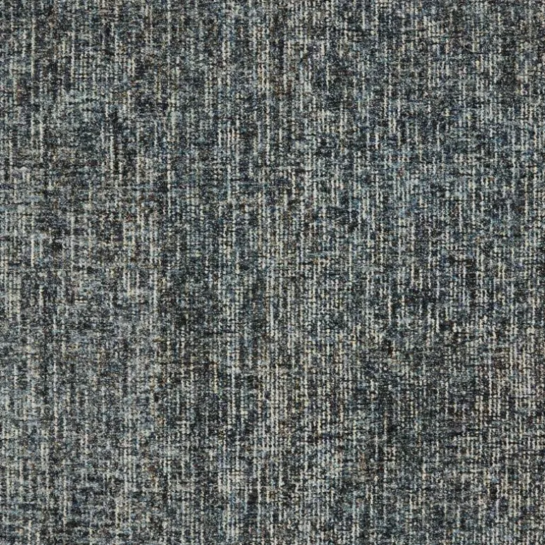 Mosaic Hand-Tufted Wool Rug, 5' x 8' (denim/charcoal)
