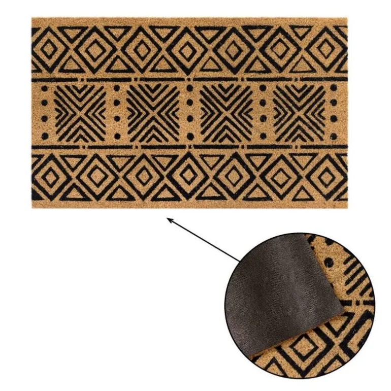 Natura Abstract Coir Doormat