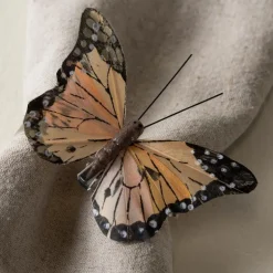 Natural Feather Butterflies, Set of 8