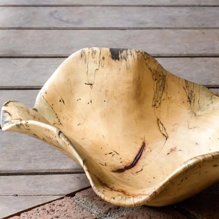Natural Raw Wood Organic Bowl