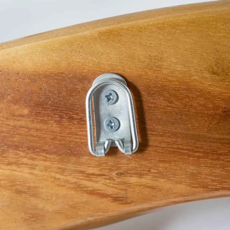 Nature-Inspired Twisted Suar Wood Wall Coat Rack