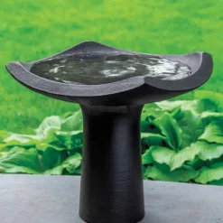 Oslo Black Birdbath