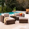 Outdoor Convertible 5-Piece Modular Lounge Set