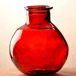 Oval Recycled Glass Balloon Vase, 12