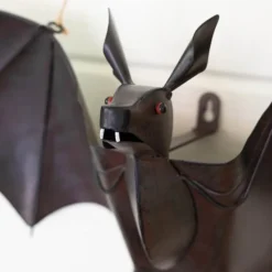 Painted Metal Bat Door Hanger