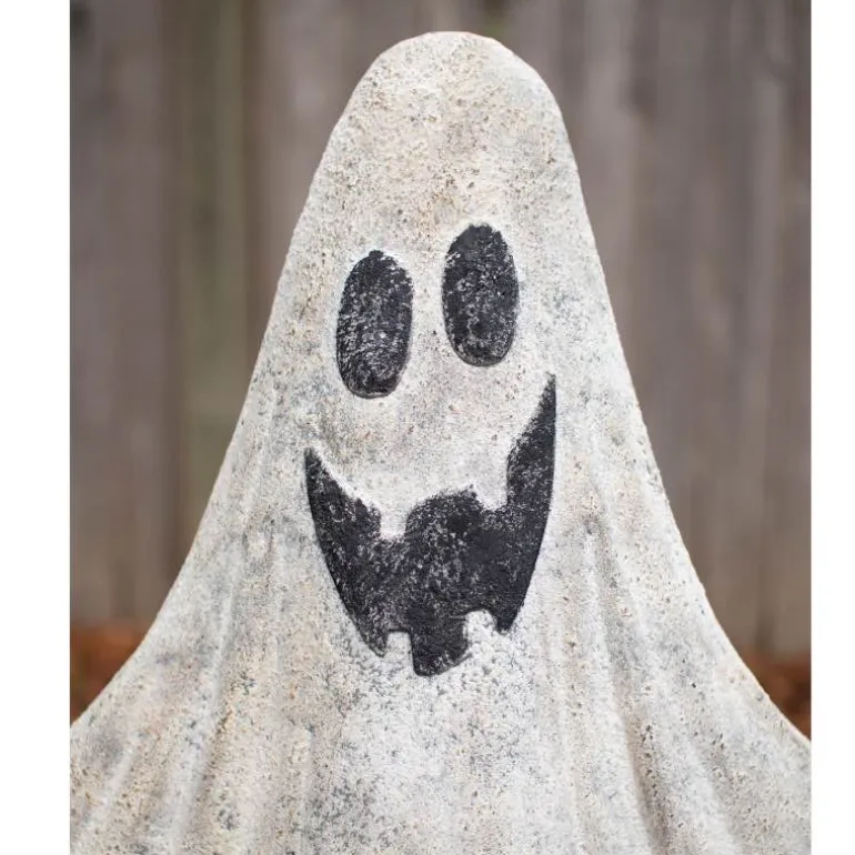 Painted Metal Ghosts, set of 2
