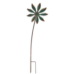 Patina Botanical Garden Stake - Flower