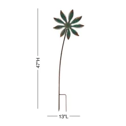 Patina Botanical Garden Stake - Flower